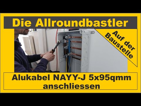 Alukabel richtig anschliessen - Zuleitung Schafstall 5x95qmm - Zähleranschlusssäule