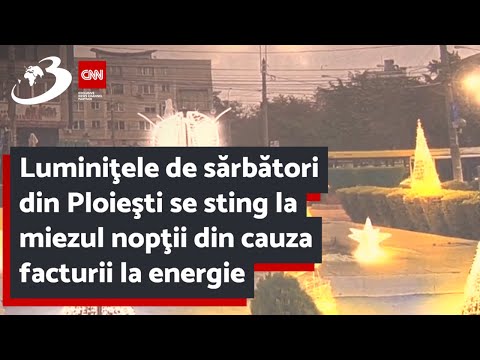 Luminiţele de sărbători din Ploieşti se sting la miezul nopţii din cauza facturii la energie