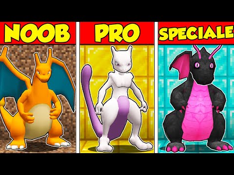 POKEMON NOOB vs PRO vs LEGGENDARIO con I MIEI AMICI SU MINECRAFT!!