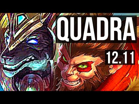 NASUS vs WUKONG (TOP) | Quadra, 12/1/1, Legendary, 1.0M mastery | TR Diamond | 12.11