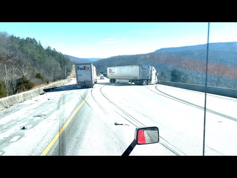 Multiple Semi Truck Accident on Monteagle
