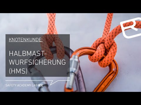 Half hitch: Instructions for securing with the half hitch (HMS) on high altitude tours - Tutorial...