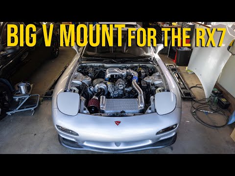 Finally Fitting the Greddy V mount For the Mazda RX7!