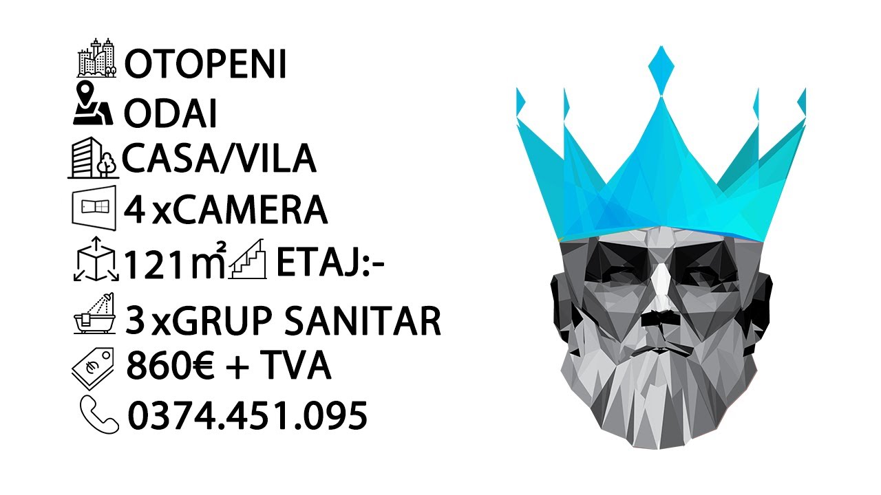 Tur video Vila | Otopeni | 4 Camere | 3 Bai | Parcare | Centrala | 2021