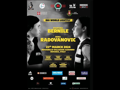 TITOLO Mondiale IBO Minimosca | MARTINA BERNILE VS NINA RADOVANOVIC