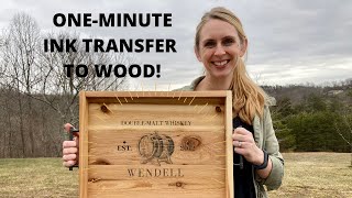 How to Ink Transfer to Wood-Fast and Easy!