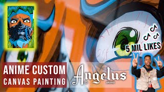 Epoxy Sealed Anime Painting with Angelus Paint | Feat. Poohbrezzy