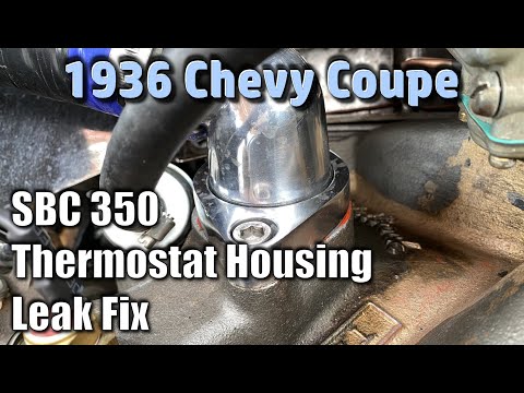 Coolant Leak Repair On A Small Block Chevy 350 With A Swivel Thermostat Housing