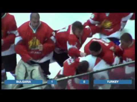 2016 IIHF U18 DIVISION III TURKEY VS BULGAIRIA FIGHT