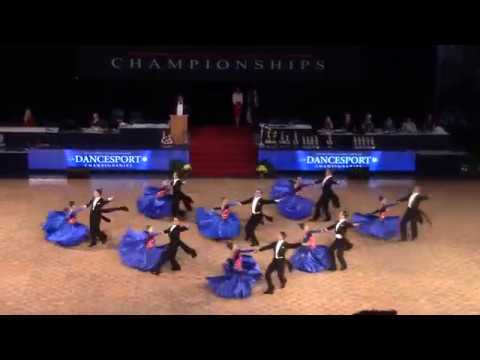 BYU Youth Dancesport "A" Team "Americana" Ballroom Formation Medley 2017