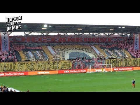 Hallescher FC 2:0 FSV Zwickau 22.12.2018 | Choreo & Support