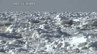 preview picture of video '2011. 2 　知床半島　ウトロ　流氷'