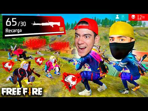 I INVITED THE BEST FREE FIRE PROFESSOR TO MY HOUSE AND WE'LL PLAY FREE FIRE WITH THE M60!! - TheD...