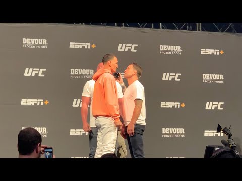 UFC 240 - Max Holloway vs. Frankie Edgar Staredown