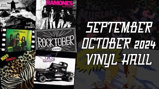 SEP-OCT '24 VINYL HAUL - David Gilmour, Yes, KISS, Ramones, Aerosmith, Rocktober & more!