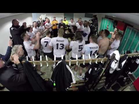 The Wolfpack celebrates after their win over the London Broncos