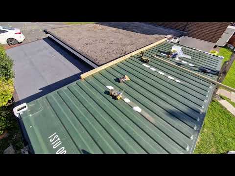 Shipping container extension.