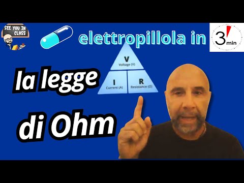 La legge di Ohm in 3 minuti, tensione corrente e resistenza elettrica, formule, triangolo di Ohm
