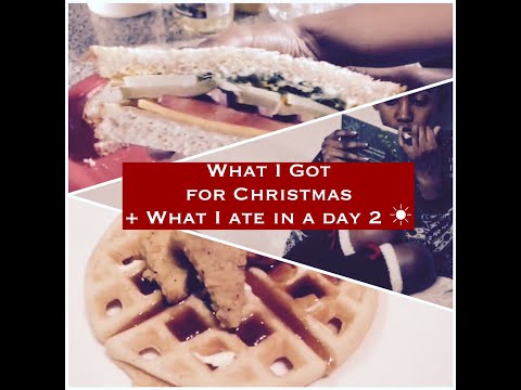 Vlog #8 What I got for Christmas + What I ate in a day 1