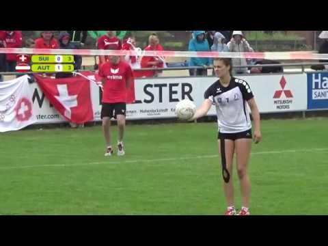 Halbfinale Faustball Jugend EM 2015 Schweiz - Österreich U18 Frauen