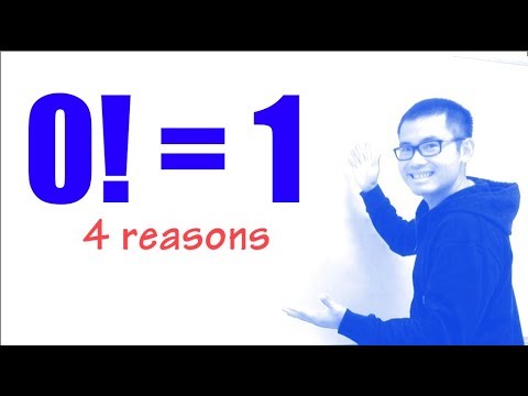 zero factorial, why 0! should be 1, 4 reasons