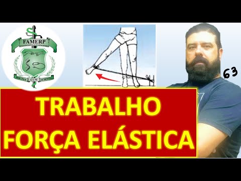 Famerp 2021 #63 - Trabalho da força elástica, gráfico do trabalho e variação da energia potencial