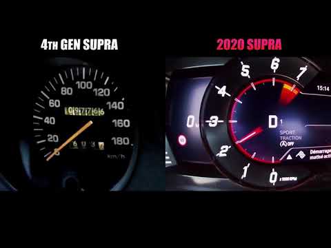 Toyota supra old vs new acc 0-200