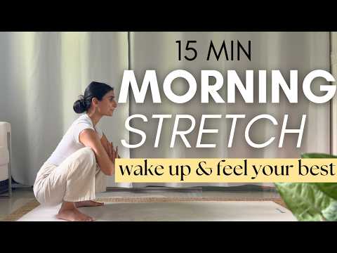 15 MIN MORNING STRETCH YOGA || Wake Up & Feel Amazing For Your Day (Yoga With Nancy)