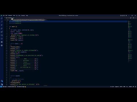 Menu en C++ /Con Ciclo while, Switch, y If ---UTH