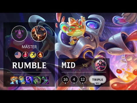 Rumble Mid vs Irelia - NA Master Patch 11.14