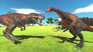 Therizinosaurus VS carnivore Dinosaurs - Animal Revolt Battle Simulator