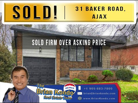 31 Baker Road Ajax SOLD