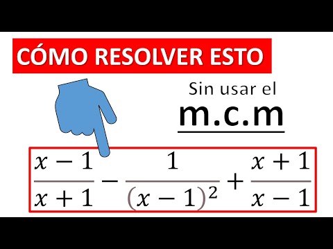 APRENDER OPERACIONES CON FRACCIONES ALGEBRAICAS. Método prohibido