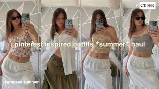 pinterest inspired outfits *SUMMER TRY ON HAUL* ft. Cider