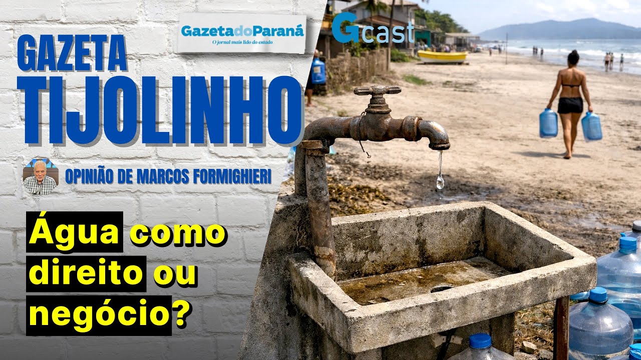 Falta água na torneira, sobra contrato estranho na conta | Tijolinho – Marcos Formighieri