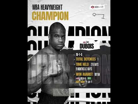 👑 Champion Of The Day - 🥊 Daniel Dubois 🇬🇧 (18-1-0) - 🏆 WBA World Heavyweight