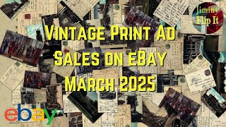 Vintage Print Ads Sold On eBay - March 2025