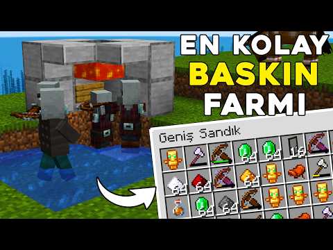YAPIMI KOLAY BASKIN FARMI !! Minecraft: Baskın Farmı Nasıl Yapılır l Minecraft Sistemler
