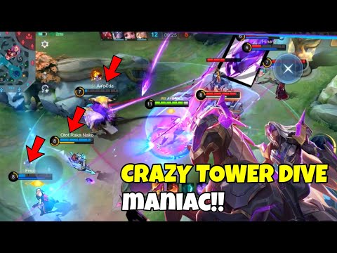 CRAZY TOWER DIVE MANIAC!! - Avory - Top Global Leomord | MLBB