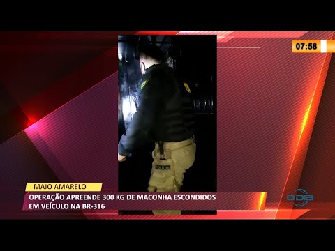 Operação apreende 300 kg de maconha escondidos em veículo na BR-316 10 05 2021