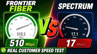Frontier Fiber Destroyed Spectrum in This Speed Test.. Real Customer Speed Test