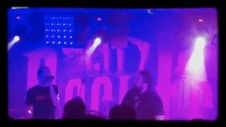 Kevin from Disciple singing with Seventh Day Slumber