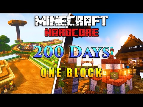 Mind-Blowing! I Barely Survived 200 Days in Minecraft Hardcore!