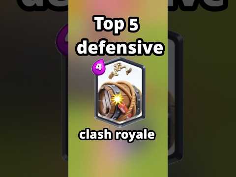 Top 5 Defensive cards in clash royale (2026) #crl #clashroyale #supercell #clash #ranking #top5
