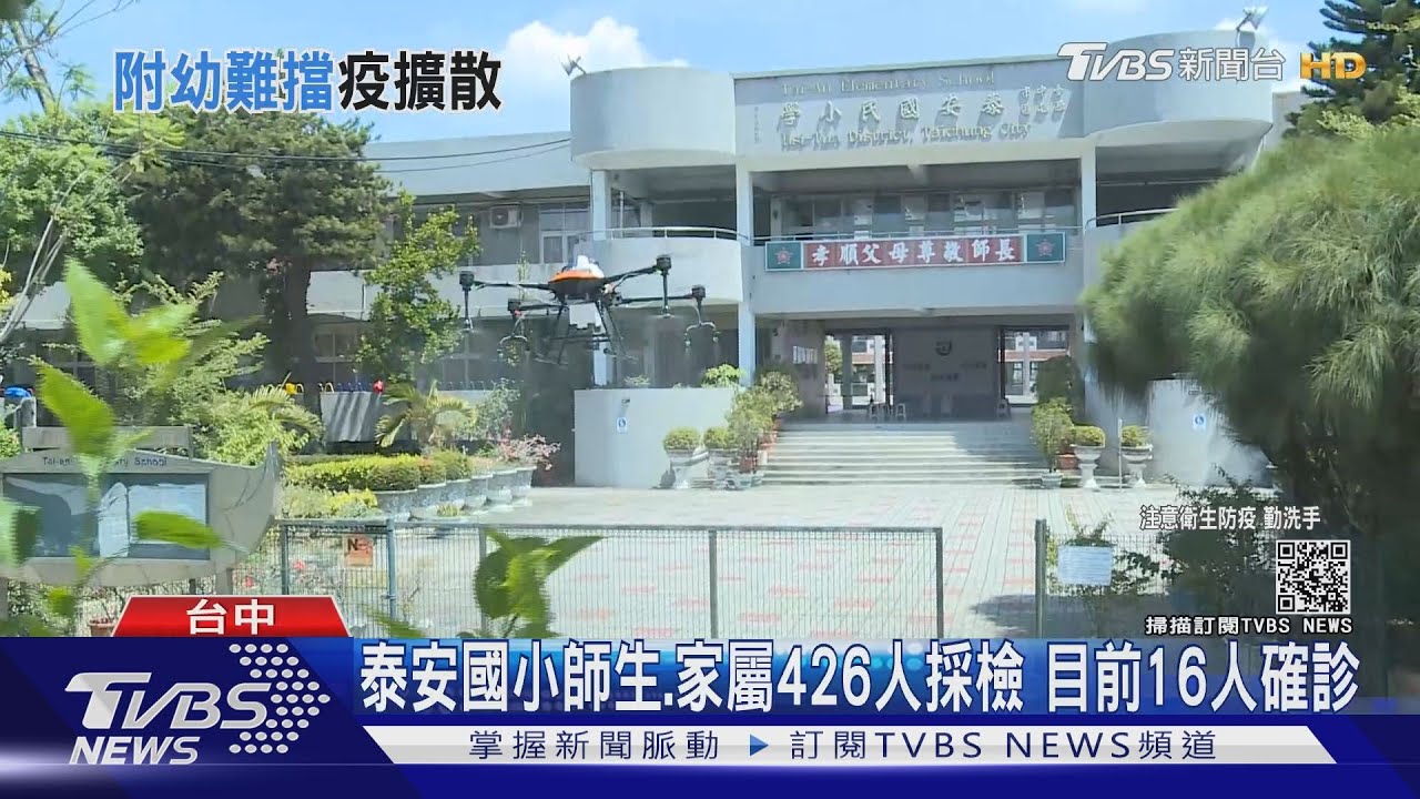 泰安國小師生、家屬426人採檢 目前16人確診