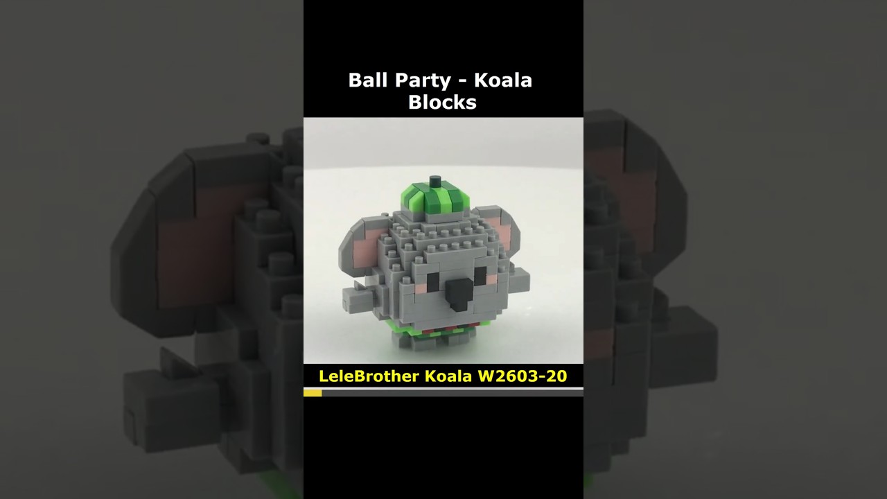 Ball Party Koala W2603-20 Mini Blocks Preview #lego #brick #miniblock #nanoblock #block