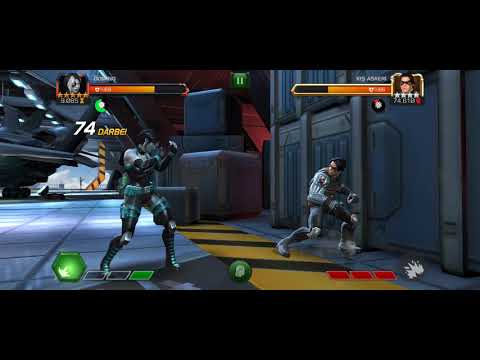 Mcoc character test #1 (5 star Rank 4 Domino vs RoL Winter Soldier)