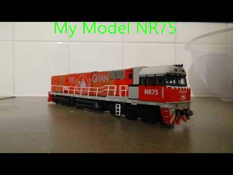 2MA5 Freight Train With Loco THE GHAN NR75 And Pacific National NR34 Pacific National NR91