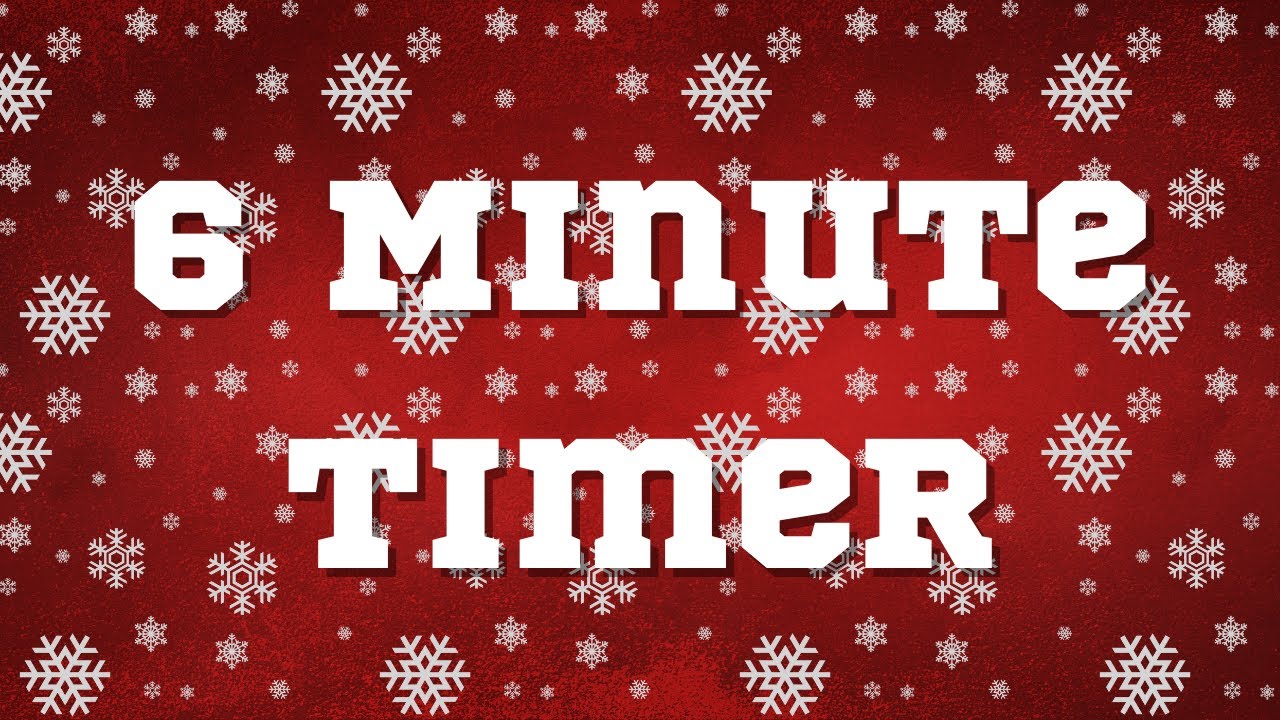 6 Minute Winter Timer Countdown - Snowing
