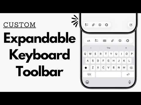 iOS 26 Custom Animated Keyboard ToolBar Using SwiftUI | Expandable Toolbar | Custom Keyboard Toolbar thumbnail